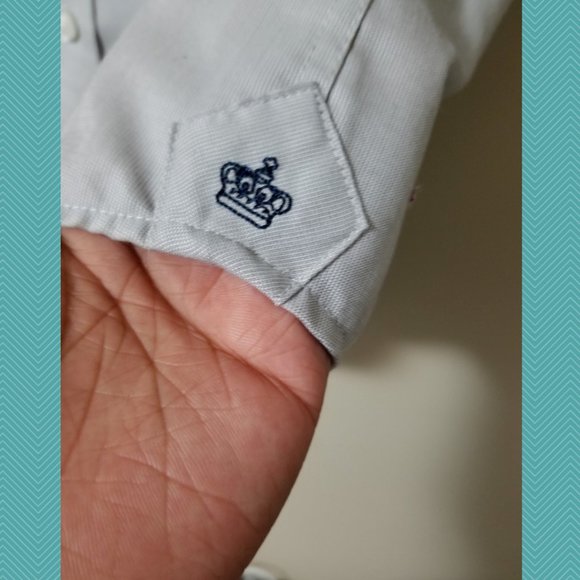 Grafton Gray 2 Ply Non Iron Dress Shirt - Picture 3 of 5